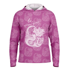 Load image into Gallery viewer, Let’s Beach It Sea Life Collection Unisex Long Sleeve Performance Hoodie (Mermaid)