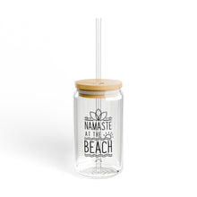 Load image into Gallery viewer, Namaste At The Beach Sipper Glass