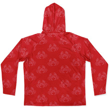 Load image into Gallery viewer, Let’s Beach It Sea Life Collection Unisex Long Sleeve Performance Hoodie (Crab)