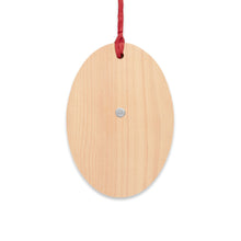 Load image into Gallery viewer, Delaware Wooden Ornaments (Magnetic Back and Red Ribbon)