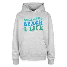 Load image into Gallery viewer, Delaware Beach 4 Life Oversized Hooded Sweatshirt - heather grey