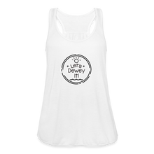 Load image into Gallery viewer, Let's Dewey It Flowy Tank Top - white