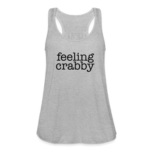 Load image into Gallery viewer, Feeling Crabby Women's Flowy Tank Top - heather gray