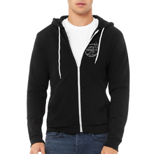Load image into Gallery viewer, Namaste At The Beach Unisex Full Zip Hoodie - black