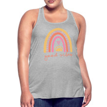 Load image into Gallery viewer, Good Vibes Women's Flowy Tank Top - heather gray