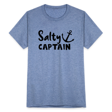 Load image into Gallery viewer, Salty Captain T-Shirt - heather blue