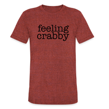 Load image into Gallery viewer, Feeling Crabby Unisex T Shirt - heather cranberry