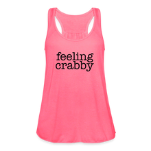 Load image into Gallery viewer, Feeling Crabby Women's Flowy Tank Top - neon pink