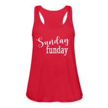 Load image into Gallery viewer, Sunday Funday Women's Flowy Tank Top - red
