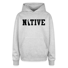 Load image into Gallery viewer, Delaware Native Oversized Hooded Sweatshirt - heather grey