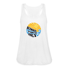 Load image into Gallery viewer, Summer Vibes Only Women's Flowy Tank Top - white