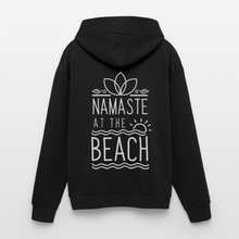 Load image into Gallery viewer, Namaste At The Beach Oversized Hooded Sweatshirt - black