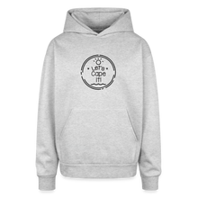 Load image into Gallery viewer, Let's Cape It Oversized Hooded Sweatshirt - heather grey