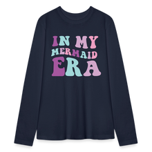 Load image into Gallery viewer, In My Mermaid Era Women's Long Sleeve T-Shirt - navy