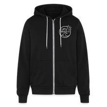 Load image into Gallery viewer, Namaste At The Beach Unisex Full Zip Hoodie - black