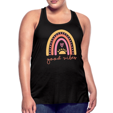 Load image into Gallery viewer, Good Vibes Women's Flowy Tank Top - black