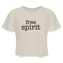 Load image into Gallery viewer, Free Spirit Women's Cropped T-Shirt - dust