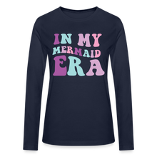 Load image into Gallery viewer, In My Mermaid Era Women's Long Sleeve T-Shirt - navy