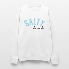Load image into Gallery viewer, Salty Beach Oversized Crewneck Sweatshirt - white