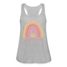 Load image into Gallery viewer, Good Vibes Women's Flowy Tank Top - heather gray