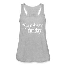 Load image into Gallery viewer, Sunday Funday Women's Flowy Tank Top - heather gray