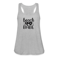 Load image into Gallery viewer, Beach Babe Women's Flowy Tank Top - heather gray
