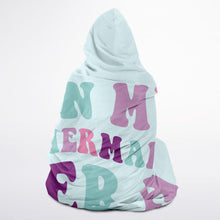 Load image into Gallery viewer, In My Mermaid Era Large Hooded Blanket Micro Fleece