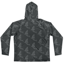 Load image into Gallery viewer, Let’s Beach It Sea Life Collection Unisex Long Sleeve Performance Hoodie (Shark)