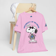 Load image into Gallery viewer, University of Delaware Joe College Snoopy Graphic Tee