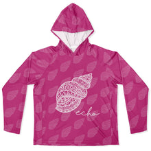 Load image into Gallery viewer, Let’s Beach It Sea Life Collection Unisex Long Sleeve Performance Hoodie (Shell)