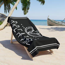 Load image into Gallery viewer, Breathe Large Beach Towel Black