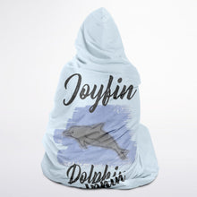 Load image into Gallery viewer, Hooded Blanket Micro Fleece (Dolphin)