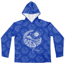 Load image into Gallery viewer, Let’s Beach It Sea Life Collection Unisex Long Sleeve Performance Hoodie (Flow)