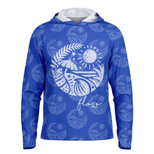 Load image into Gallery viewer, Let’s Beach It Sea Life Collection Unisex Long Sleeve Performance Hoodie (Flow)