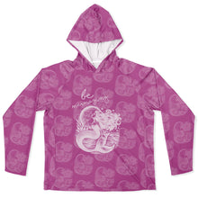 Load image into Gallery viewer, Let’s Beach It Sea Life Collection Unisex Long Sleeve Performance Hoodie (Mermaid)