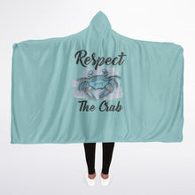 Load image into Gallery viewer, Crab Hooded Blanket Micro Fleece