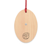 Load image into Gallery viewer, In My Beach Era Wooden Ornaments (Magnetic Back and Red Ribbon)