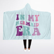 Load image into Gallery viewer, In My Mermaid Era Large Hooded Blanket Micro Fleece