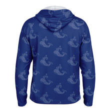Load image into Gallery viewer, Let’s Beach It Sea Life Collection Unisex Long Sleeve Performance Hoodie (Whale)