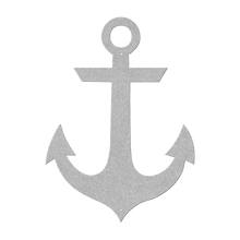 Load image into Gallery viewer, Anchor_Metal_Sign_Silver_Transparent_Mockup.png