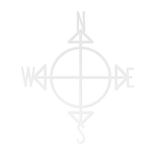 Load image into Gallery viewer, Compass_Metal_Sign_White_Transparent_Mockup.png