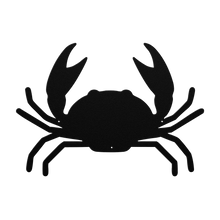 Load image into Gallery viewer, Crab_Metal_Sign_Black_Transparent_Mockup.png