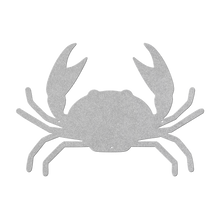 Load image into Gallery viewer, Crab_Metal_Sign_Silver_Transparent_Mockup.png