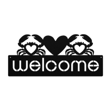 Load image into Gallery viewer, Crab_Welcome_Sign_Black_Transparent_Mockup.png