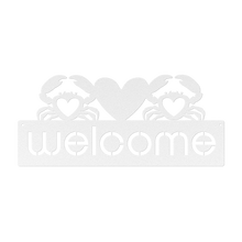 Load image into Gallery viewer, Crab_Welcome_Sign_White_Transparent_Mockup.png
