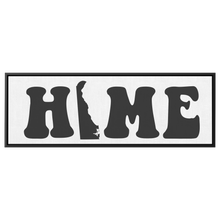 Load image into Gallery viewer, Delaware_Home_Canvas_Sign_Framed_Canvas_H_Panoramic_Main_Mockup.png