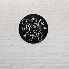 Load image into Gallery viewer, Beach Girl Metal Sign