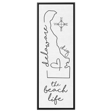 Load image into Gallery viewer, Dig_The_Beach_Life_Delaware_Framed_Canva_Framed_Canvas_V_Panoramic_Main_Mockup.png