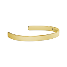 Load image into Gallery viewer, Horseshoe_Crab_Cuff_Bracelet_Gold_Transparent_06_Mockup.png