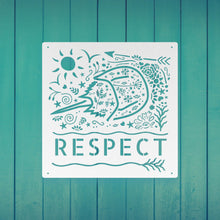 Load image into Gallery viewer, Respect Horseshoe Crab Metal Sign